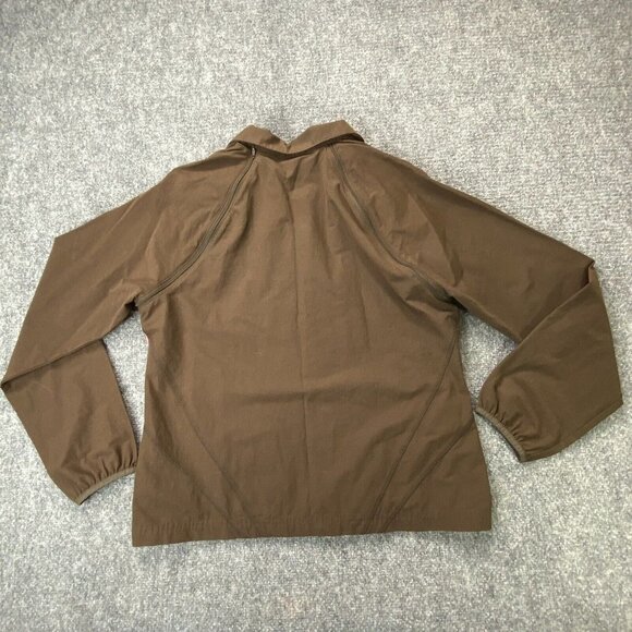 Danskin Now Jacket Womens Large Brown Windbreaker Zip Removable Sleeves Vest - Picture 7 of 14